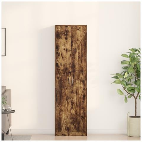 Armadio Rovere Affumicato 55x25x189 cm Legno Ingegnerizzato - Foto 2