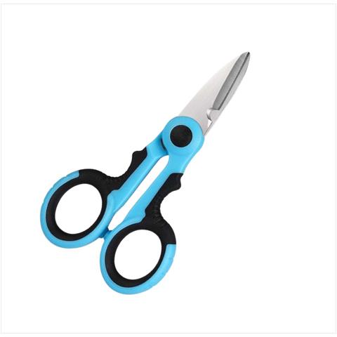 Forbici Da Elettricista Professionali Per La Pesca: Multiuso, Acciaio Inossidabile Black+blue - Foto 2