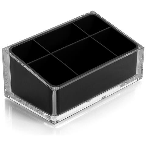 Portatrucchi D'appoggio In Resina Ra00 Gedy Serie Rainbow Nero - Foto 1