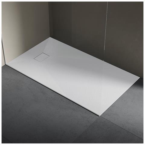 Piatto Doccia In Resina 70x100 Cm Smc Effetto Pietra Colore Bianco Cuba - Foto 1