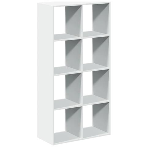 Libreria Divisorio Bianca 69,5x29x137,5 cm in Truciolato - Foto 1