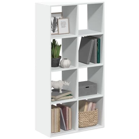Libreria Divisorio Bianca 69,5x29x137,5 cm in Truciolato - Foto 2
