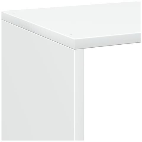 Libreria Divisorio Bianca 69,5x29x137,5 cm in Truciolato - Foto 9