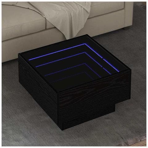 Tavolino da salotto Rovere nero 50 x 50 x 30 cm - Foto 2