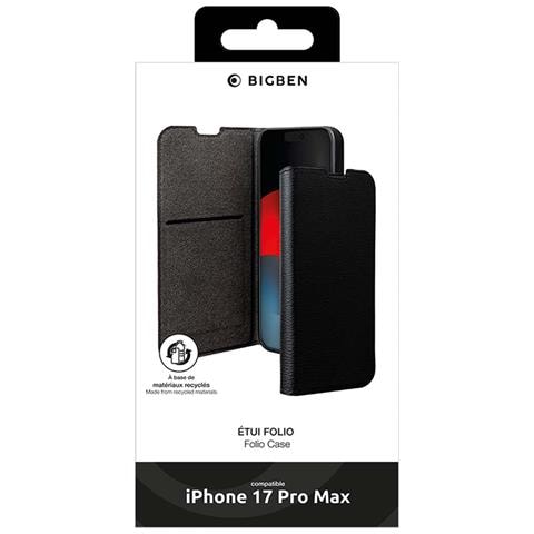 Custodia Per Iphone 17 Pro Max A Portafoglio Con Funzione Supporto E Porta Carte, Nero - Foto 2