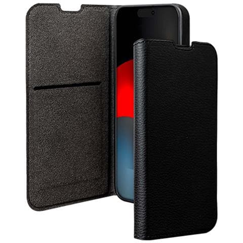 Custodia Per Iphone 17 Pro Max A Portafoglio Con Funzione Supporto E Porta Carte, Nero - Foto 1