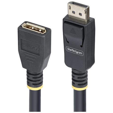 Cavo di Prolunga DisplayPort 1.4 da 3m, Cavo DP 1.4, 8K 60Hz, Cavo Adattatore da DisplayPort a DisplayPort Maschio a Femmina, Rivestimento in TPE, M /F - Foto 2