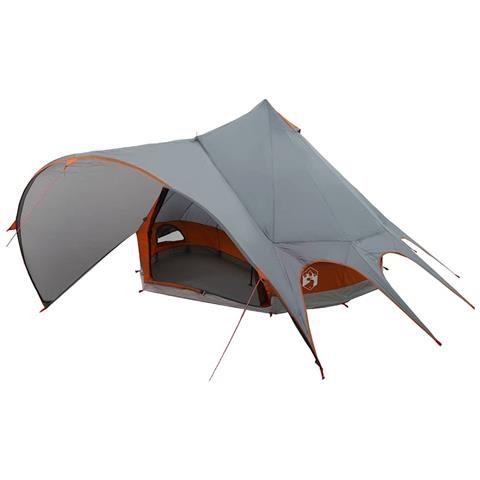 Tenda Teepee con tetto Grigio e arancione 600 x 600 x 347 cm - Foto 1