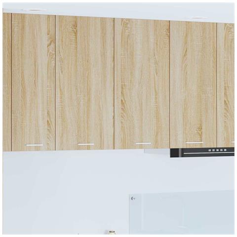 Armadio pensile con porta Riga Rovere Sonoma 80 x 31 x 80 cm - Foto 2