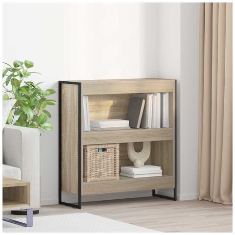 Armadio per Libri Sonoma 80 x 30 x 155 cm Legno multistrato - Foto 2