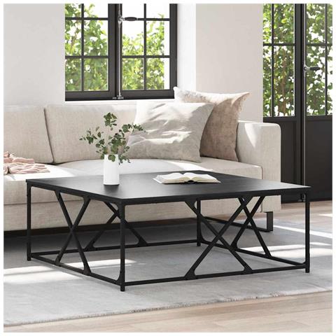 Tavolino da salotto Rovere Nero 100 x 100 x 40 cm - Foto 2