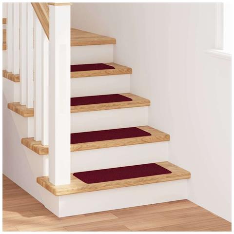 Tappetini Antiscivolo per Scale 15 pcs Bordò 60 x 25 cm PP - Foto 2