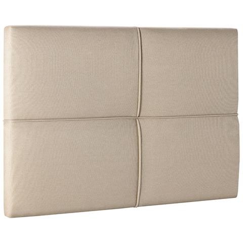 Testiera Imbottita Sicilia 90x60 Cm Beige - Foto 1