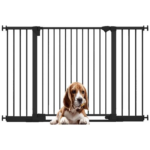 Bettacare Cancelletto Per Cani Safestep, Nero, 152cm - 159cm, Passaggio Extra Basso, Apertura Extra Larga Di 81cm - Foto 1