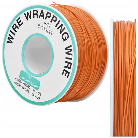 Cavo Kynar Awg 0.25mm Arancione 200m - Alta Qualità E Durata | Ø 0,6mm Isolamento Pvc | Progetti Elettronici Professionali - Foto 1