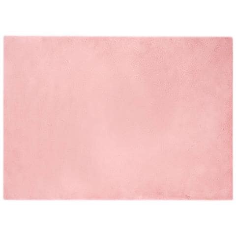 Tappeto in Pelliccia Sintetica di Coniglio Olite Rosa - Foto 1