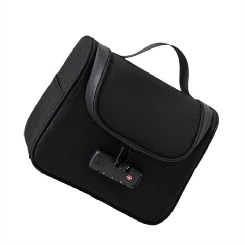 Borsa Organizer Portaoggetti Lucchettabile - Custodia Con Password In Tessuto Oxford Black - Foto 1