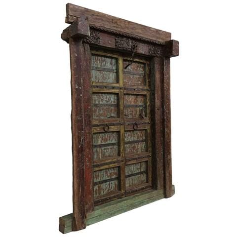 Porta In Legno Marrone 142x35x206h Cm - Foto 1
