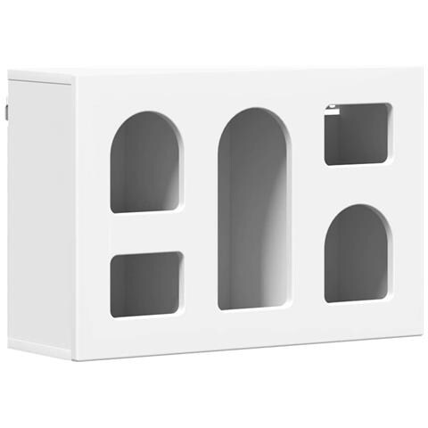 Armadio pensile Bianco 60 x 20 x 40 cm Legno multistrato - Foto 1