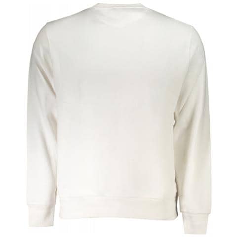 FELPA BIANCA SENZA CERNIERA PER UOMO - Colore: Bianco, Taglia: M - Foto 2