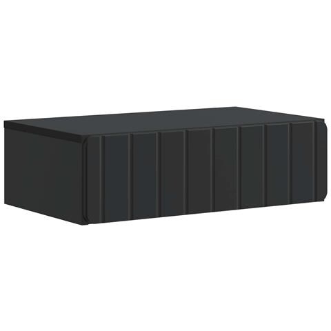 Tavolino da Parete Laterale Nero 59 x 34,5 x 17 cm - Foto 1
