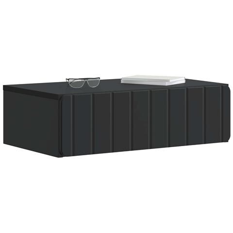 Tavolino da Parete Laterale Nero 59 x 34,5 x 17 cm - Foto 2