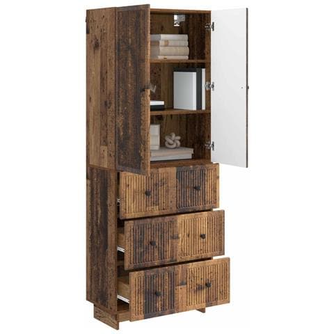 Set di armadi 2 pcs 66 x 34,5 x 90 cm Legno ingegnerizzato - Foto 2