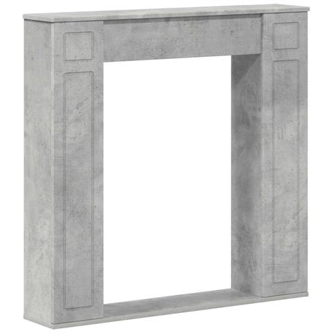 Cornice per camino Grigio Cemento 100 x 20 x 100 cm - Foto 1