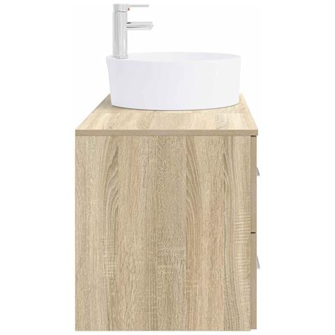 Set di mobili per il bagno 2 pz Rovere Sonoma - Foto 2
