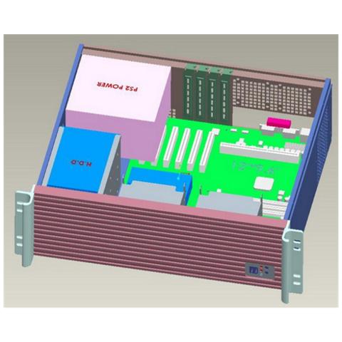 I-CASE IPC-338 - Chassis Industriale da Rack 19'' 3U Ultra Compatto Nero - Foto 7