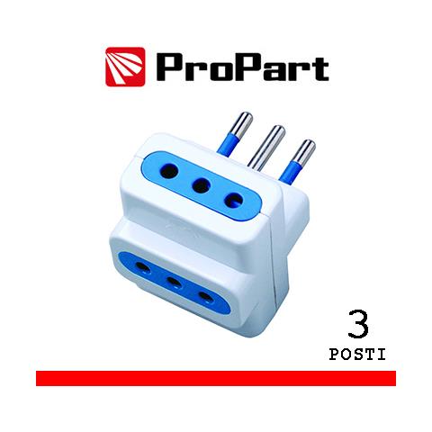 Adattatore 3pos 10a Spina10a - Foto 1