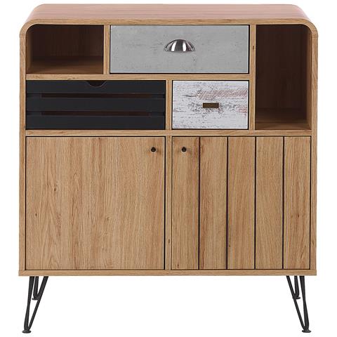 Credenza In Colore Legno Chiaro Kyle - Foto 16