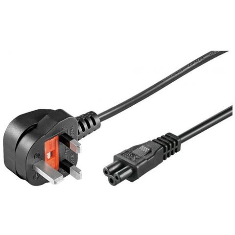 Pe090805 Cavo Di Alimentazione Nero 0,5 M Spina Di Alimentazione Di Tipo G Accoppiatore C5 (power Cord Uk - - Foto 1