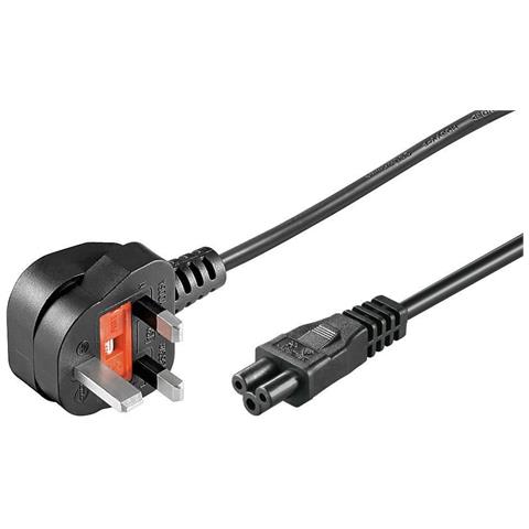 Pe090805 Cavo Di Alimentazione Nero 0,5 M Spina Di Alimentazione Di Tipo G Accoppiatore C5 (power Cord Uk - - Foto 2