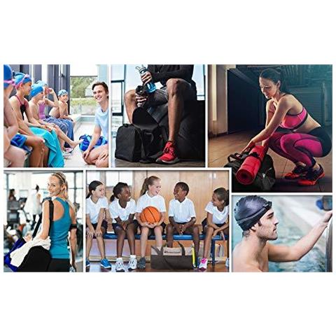 Borsa Sportiva Borsa Da Ginnastica 25 L Scarpa Borsone Tasca Uomini Donne Duffel Borsa A Tracolla Fitness Piscina Borsa Da Viaggio Di Vacanza Borsa Sportiva Bagaglio A Mano Sacca Durante La Notte Di Campeggio Piccola Pe Duffle - Foto 2