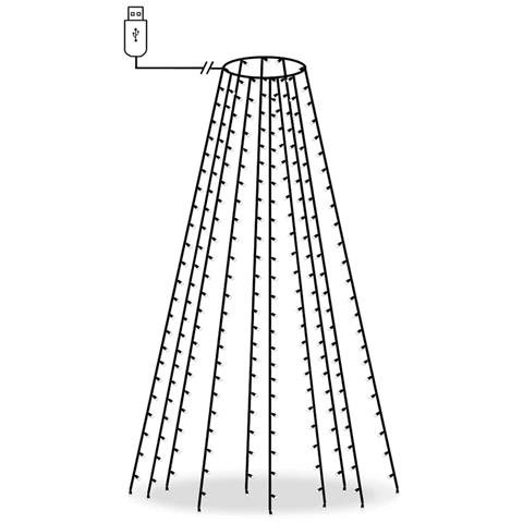 Rete di Luci per Albero di Natale con 250 LED 250 cm - Foto 1