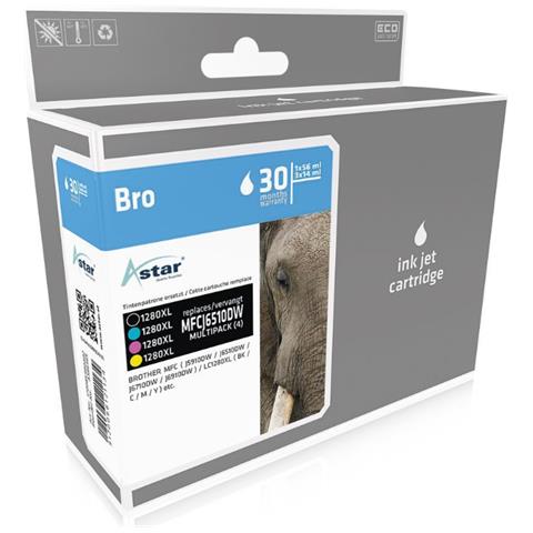 AS46565 56ml Nero, Ciano, Giallo cartuccia d'inchiostro - Foto 1