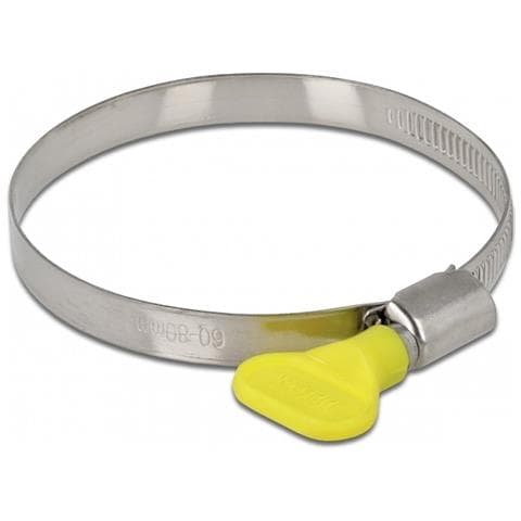 19454 Fascetta Per Manichetta Giallo, Metallico Collare Per Vite (vite Senza Fine)  - Foto 1