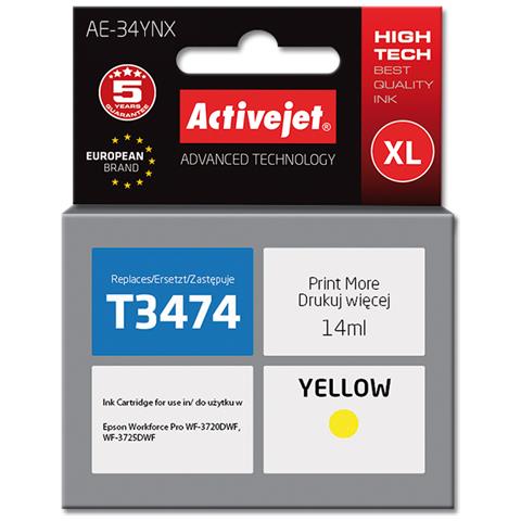 AE-34YNX cartuccia d'inchiostro 1 pz Compatibile Resa elevata (XL) Giallo - Foto 1