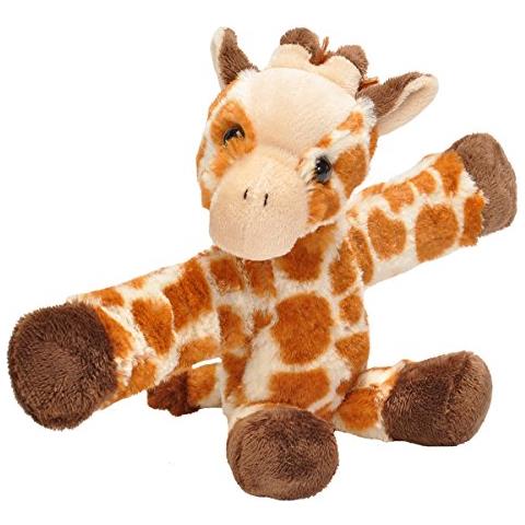 Huggers Giraffa Peluche, Braccialetto Schiaffo, Animale Di Peluche, Giocattoli Per Bambini, 8 Pollici - Foto 1