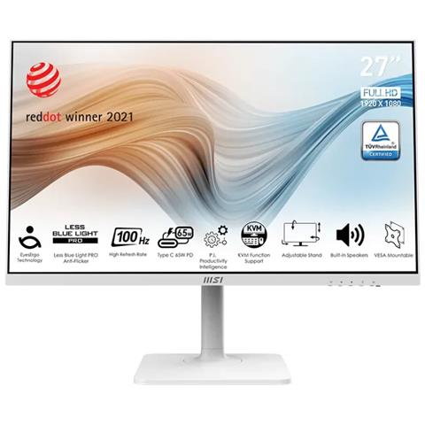 Monitor 27" LCD IPS MD272XPWDE Full HD 1920 x 1080 Pixel Tempo di Risposta 4 ms - Foto 1