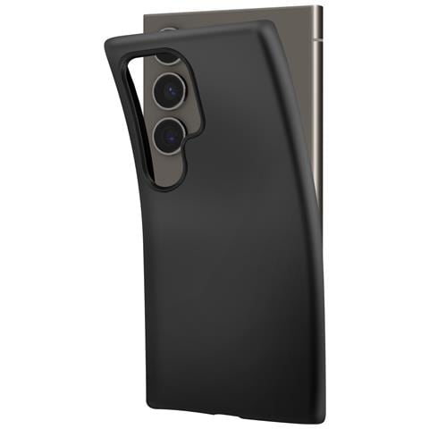 Cover Per Samsung Galaxy S24 Ultra Silicone Flessibile Sottile, Nero - Foto 2