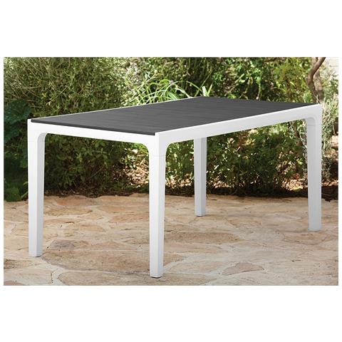 Tavolo In Resina Da Giardino Con Doghe Effetto Legno Harmony - Foto 1