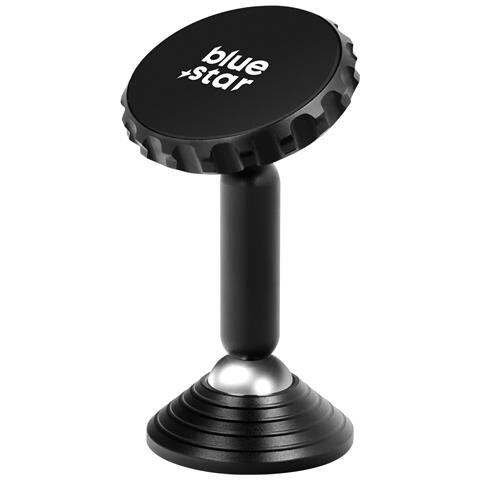 Supporto Auto Magnetico Rotante 360° Fissaggio Adesivo Per Cruscotto, Nero - Foto 1