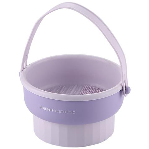 Tappetino Detergente Per Pennelli Da Trucco Detergente 3 In 1 Purple - Foto 1