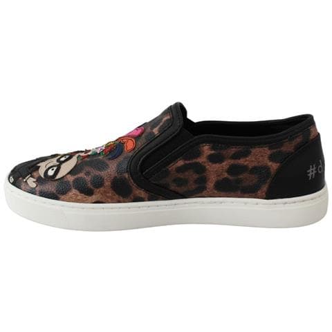 Mocassini #dgfamily In Pelle Leopardata - Eu36/us5.5 - Foto 5