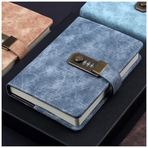 Quaderno Vintage Con Lucchetto Con Password Darkblue - Foto 7