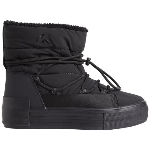 Bold Vulc Flatf Snow Boot Stivaletti Sintetico Scarpe Donna Nero Eu 38, Yw0yw01181 0gt - Foto 1