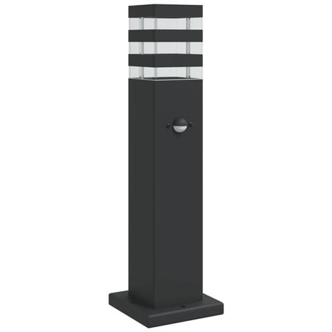 Lampada da Terra per Esterni con Sensore Nera 50cm in Alluminio - Foto 1