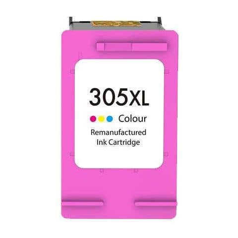 Cartuccia A Colori Hp 305xl Inchiostro Rigenerata - Mostra Livello Di Inchiostro - Sostituisce 3ym63ae/3ym60ae - Foto 1